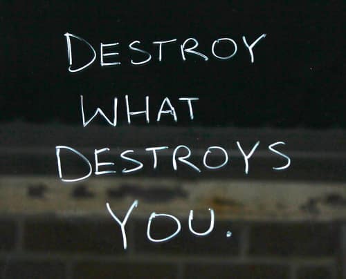 Destroy What Destroys You.