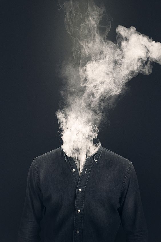 mindblown, mind blow, mind smoke, art, smoking head, smoke